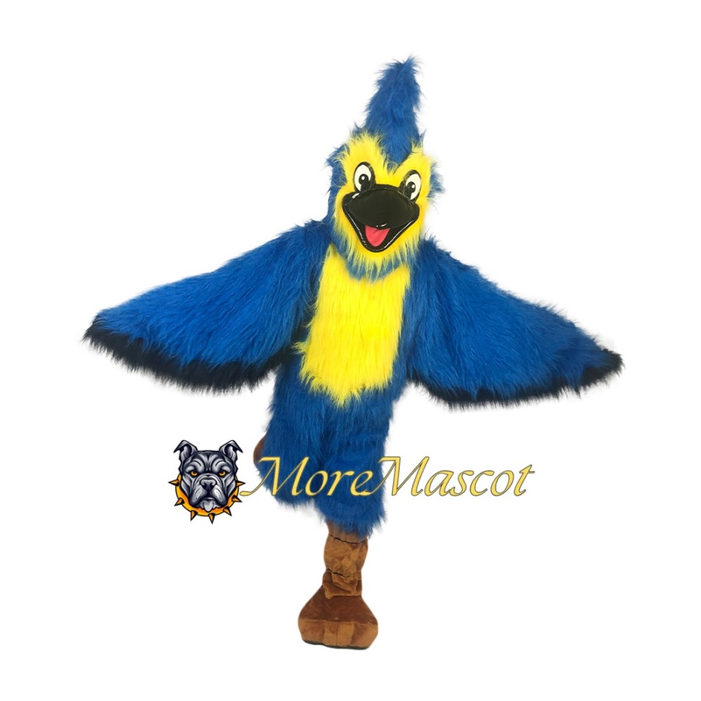 Superb Blue Eagle Mascot Costume