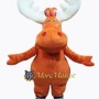 Orange Moose Mascot Costume