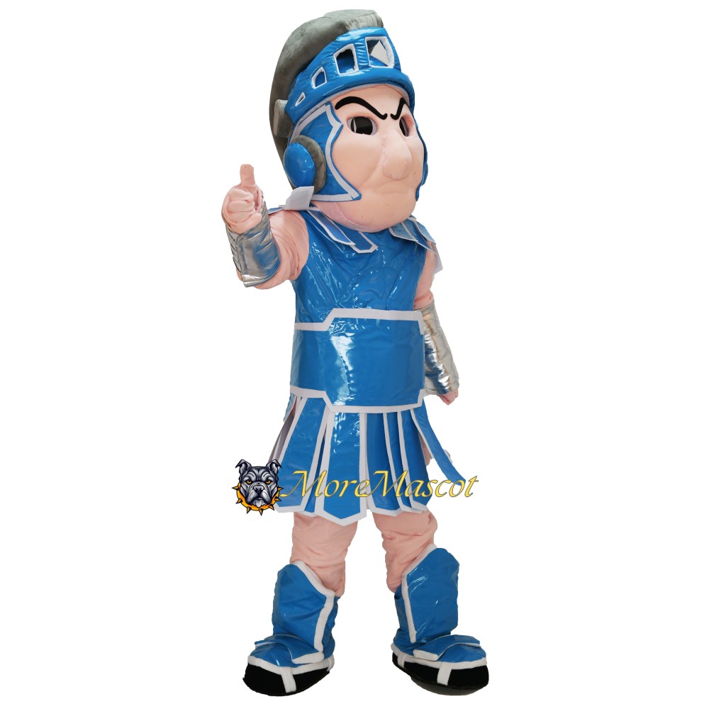 Power Blue Warrior Mascot Costume