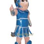Power Blue Warrior Mascot Costume