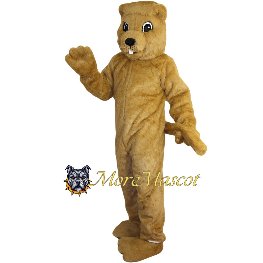 Brown Beaver Mascot Costume