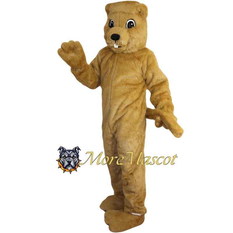 Brown Beaver Mascot Costume