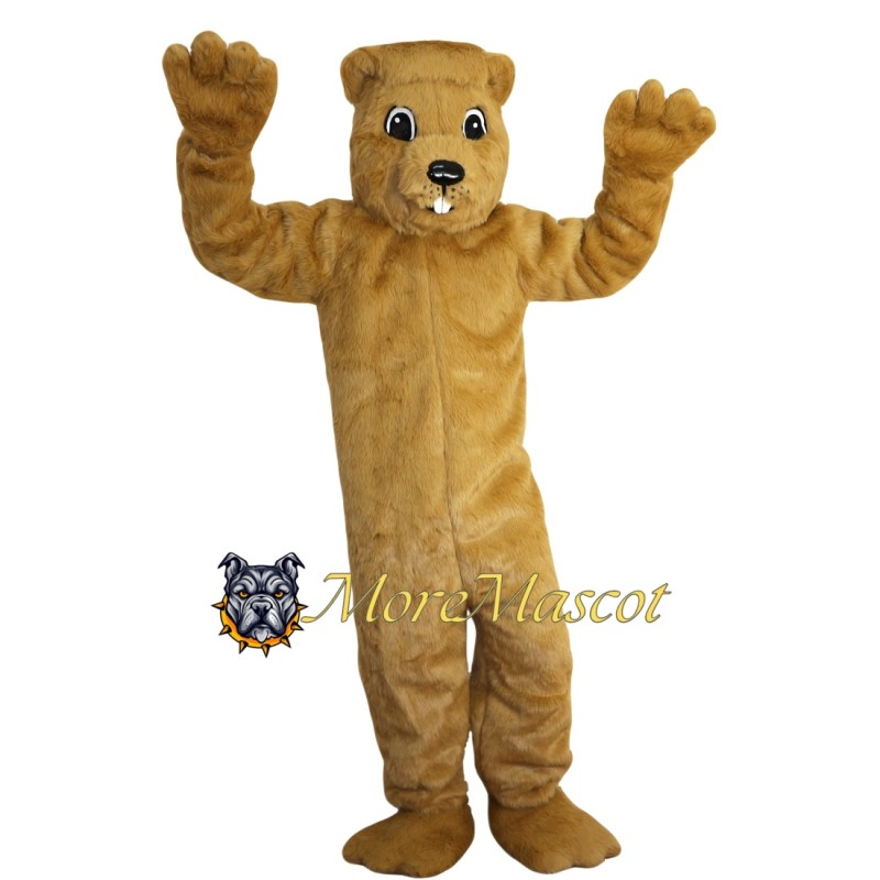 Brown Beaver Mascot Costume
