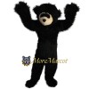 Hairy Black Bear Mascot Costume