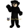 Hairy Black Bear Mascot Costume