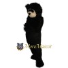Hairy Black Bear Mascot Costume