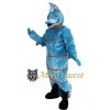 Blue Seahorse Mascot Costume