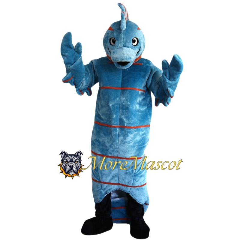 Blue Seahorse Mascot Costume