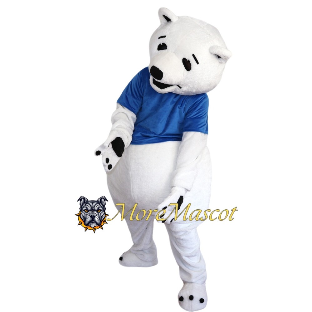 Happy Polar Bear Mascot Costume