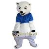 Happy Polar Bear Mascot Costume