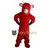 Red Cow Mascot Costume