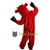 Red Cow Mascot Costume