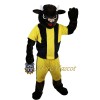 Football Black Bull Mascot Costume