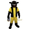 Football Black Bull Mascot Costume