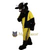 Football Black Bull Mascot Costume