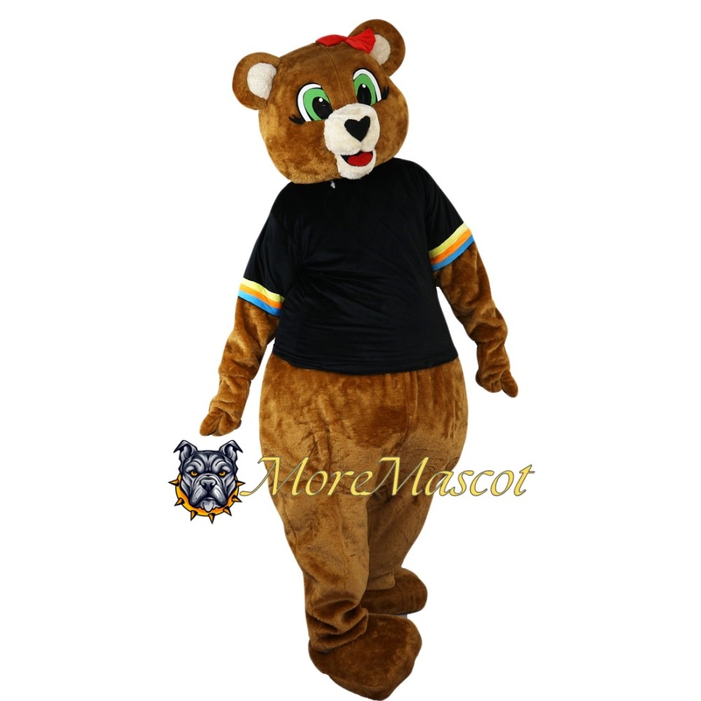 Female Brown Bear Mascot Costume