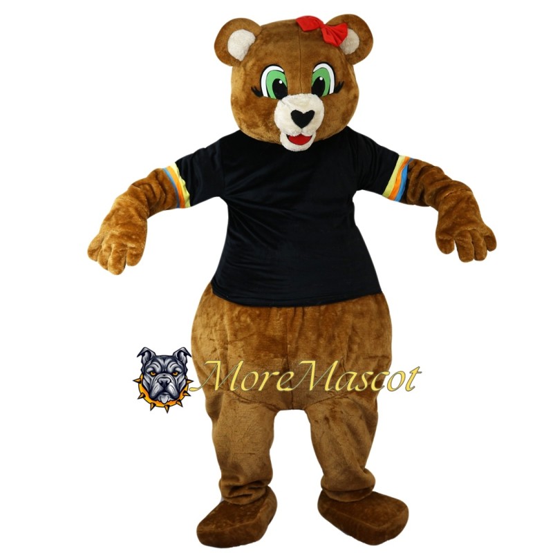 Female Brown Bear Mascot Costume
