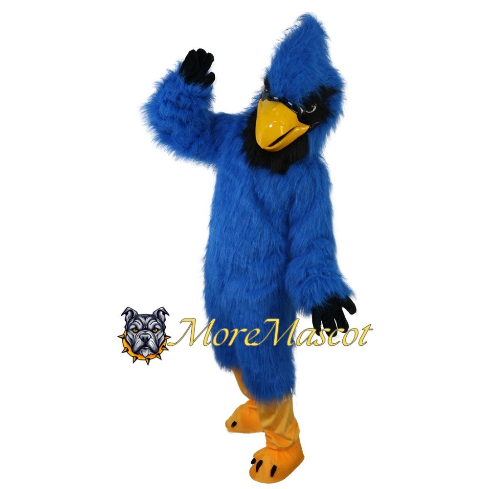 Fierce Blue Falcon Mascot Costume