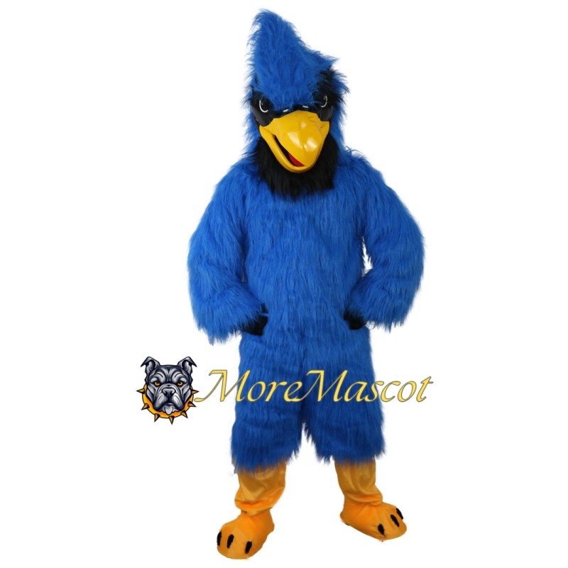Fierce Blue Falcon Mascot Costume