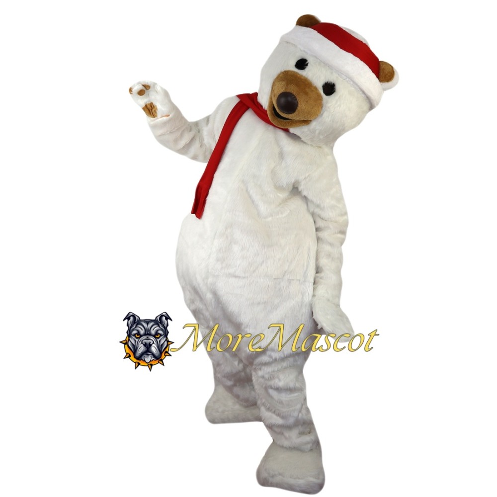 Christmas Polar Bear Mascot Costume