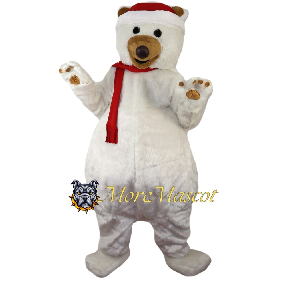 Christmas Polar Bear Mascot Costume
