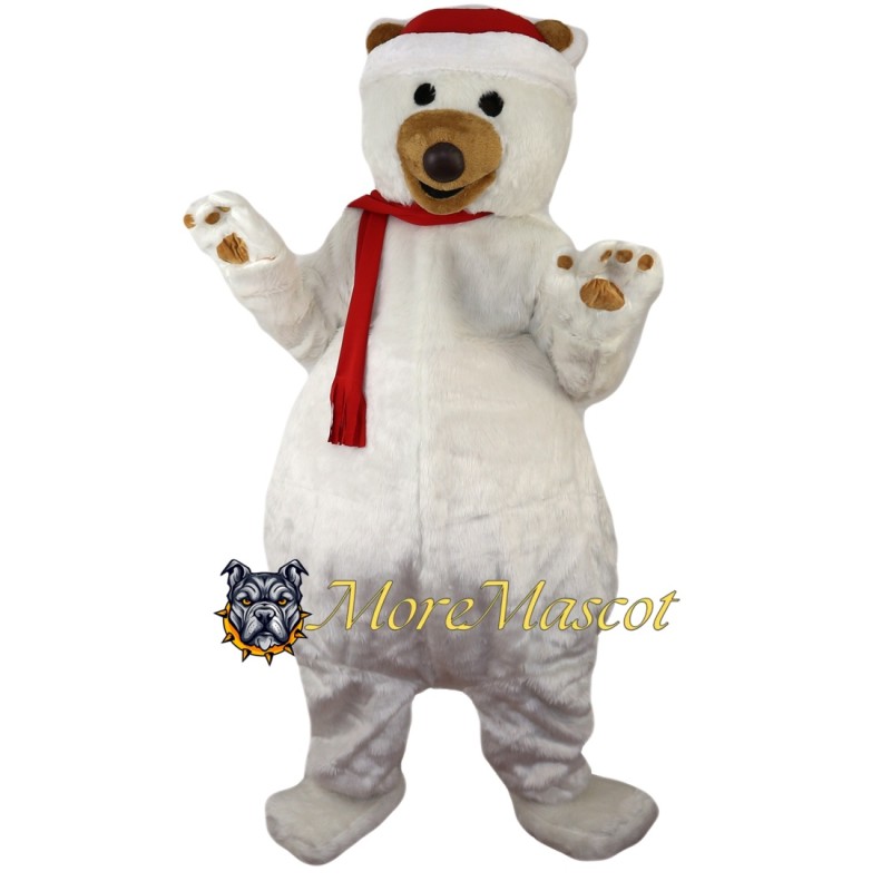 Christmas Polar Bear Mascot Costume