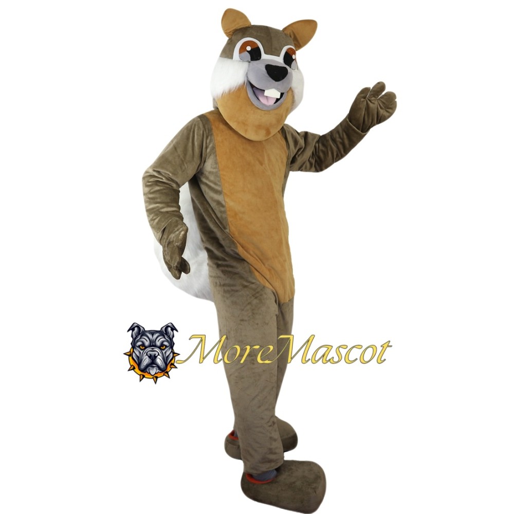 Friendly Squirrel Mascot Costume