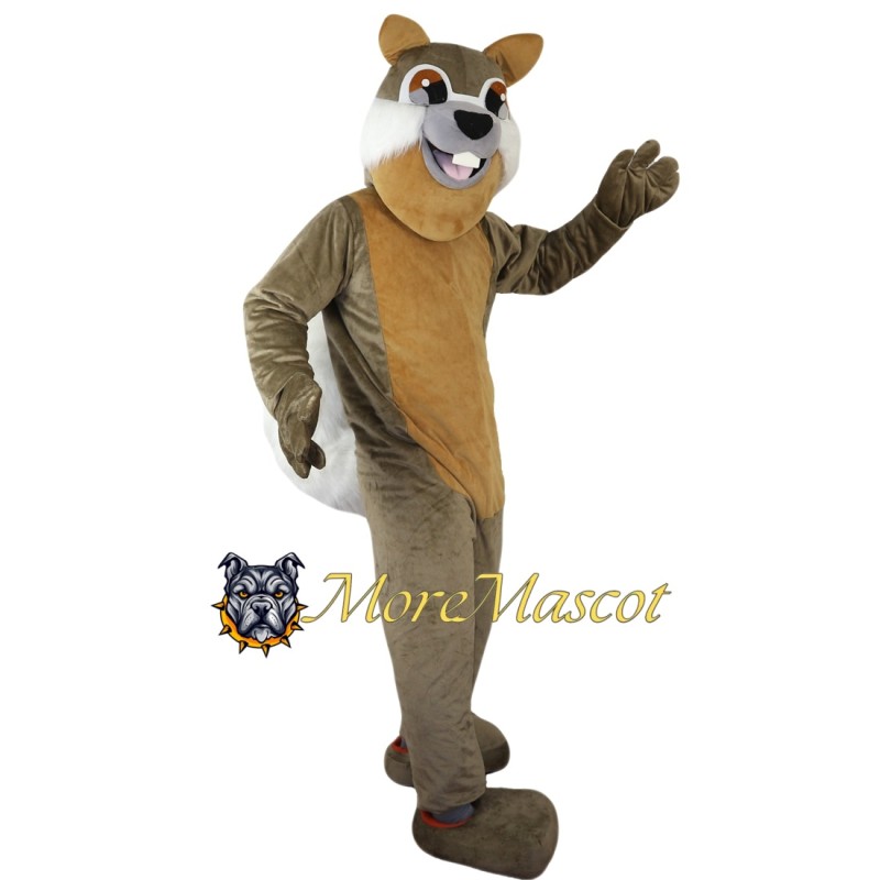 Friendly Squirrel Mascot Costume