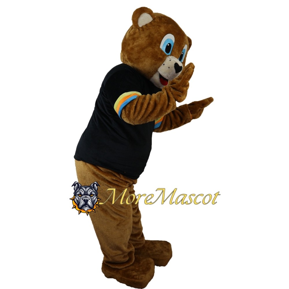 Male Brown Bear Mascot Costume