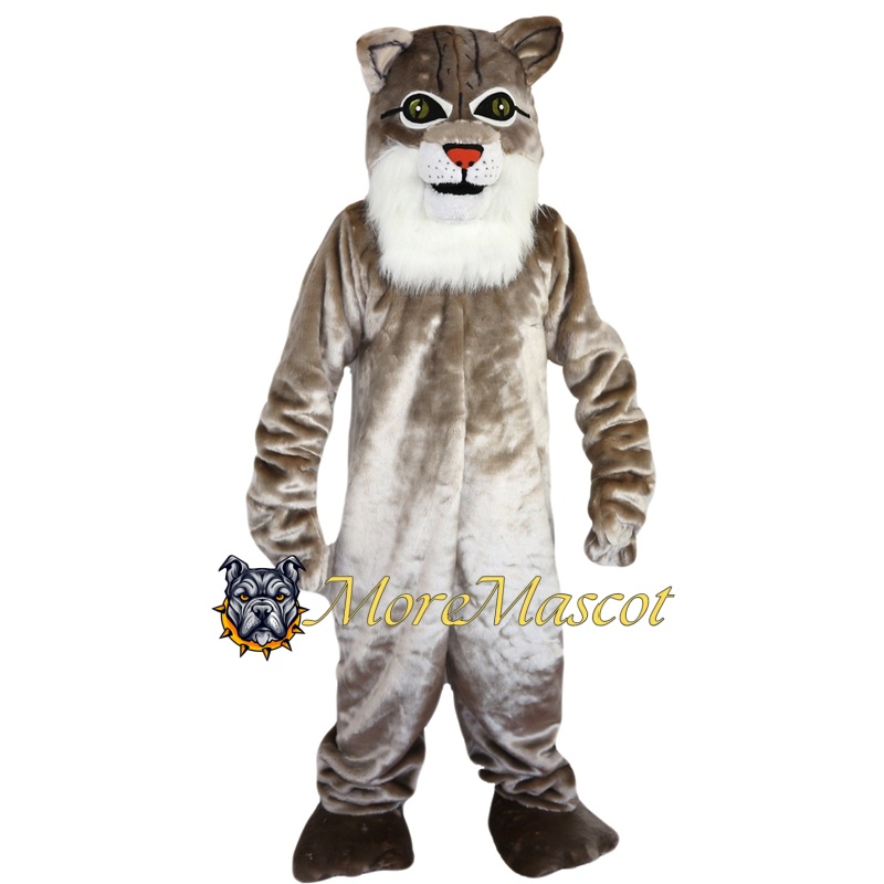 Gray Tiger Mascot Costume