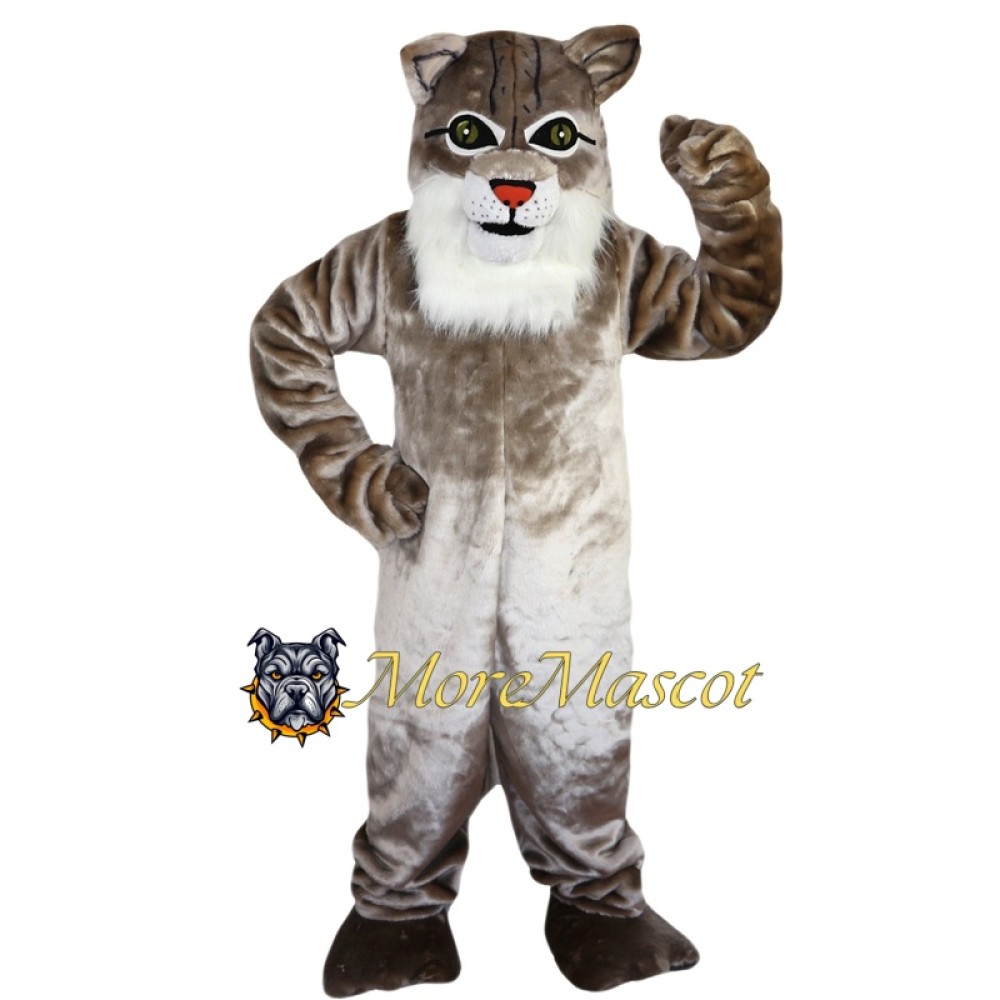Gray Tiger Mascot Costume