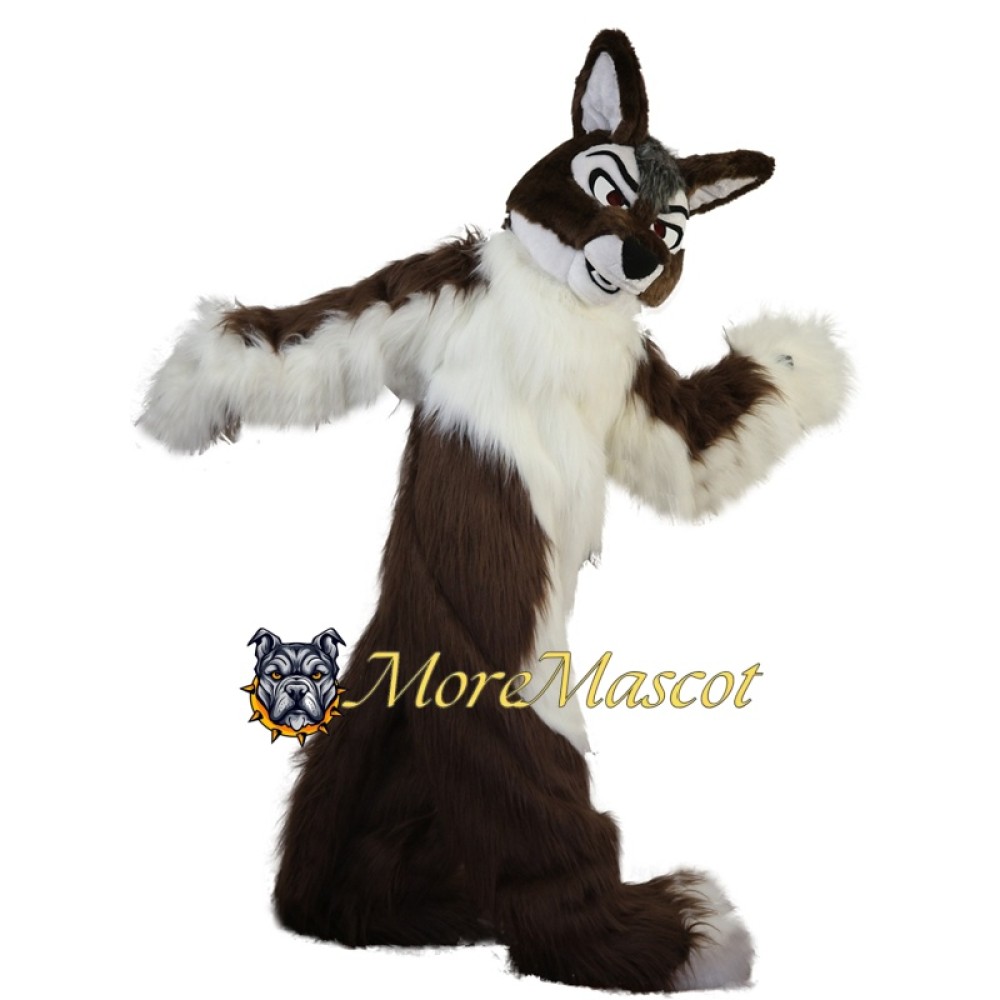 Brown & White Fox Dog Mascot Costume