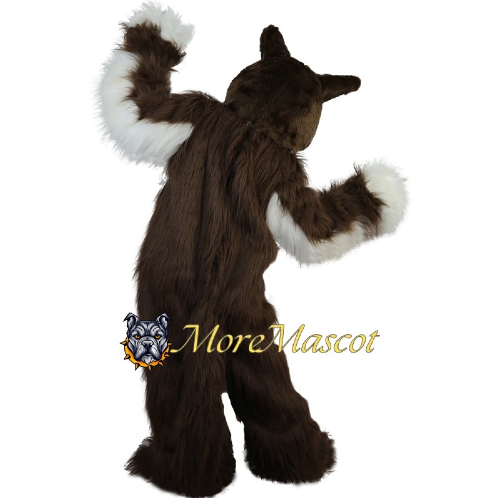 Brown & White Fox Dog Mascot Costume