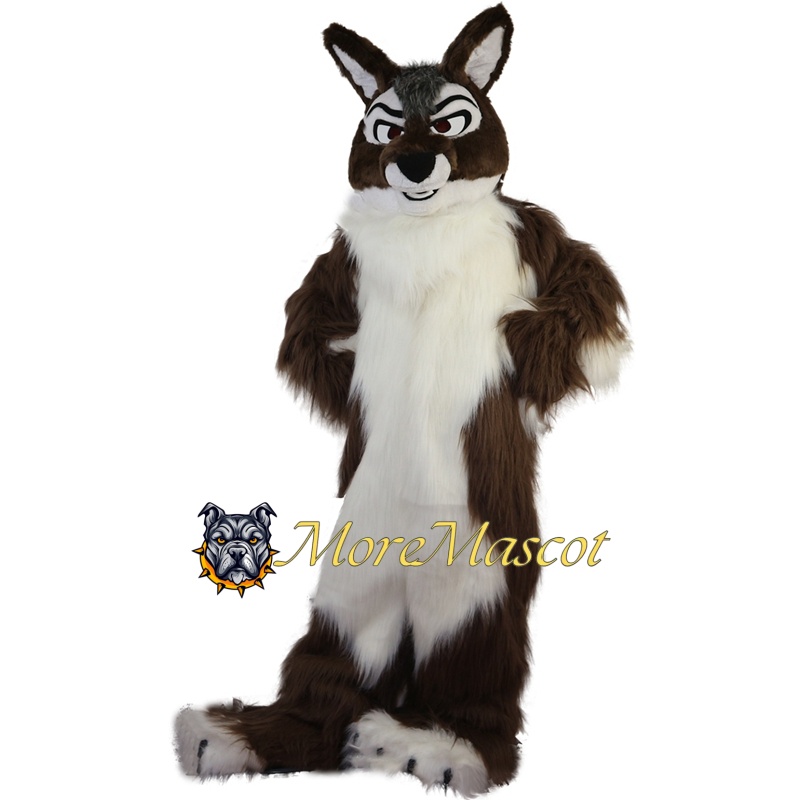 Brown & White Fox Dog Mascot Costume