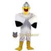 White Pelican Mascot Costume