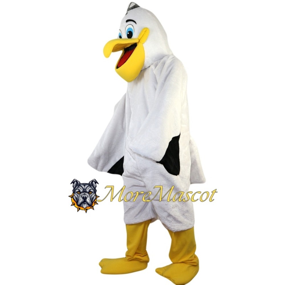 White Pelican Mascot Costume