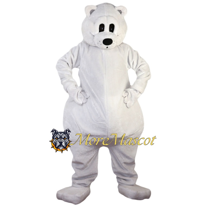 Adult White Bear Mascot Costume