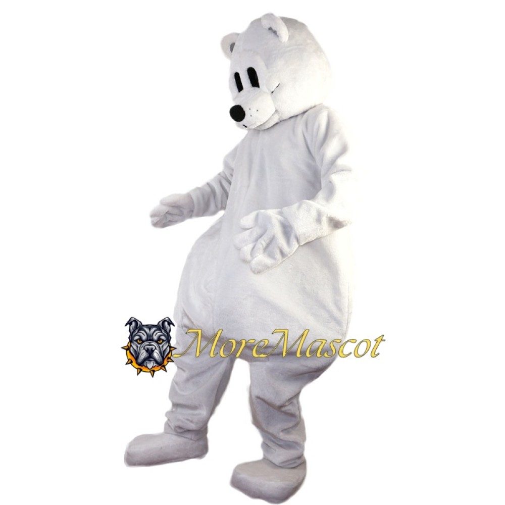 Adult White Bear Mascot Costume