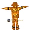 Golden Robot Mascot Costume