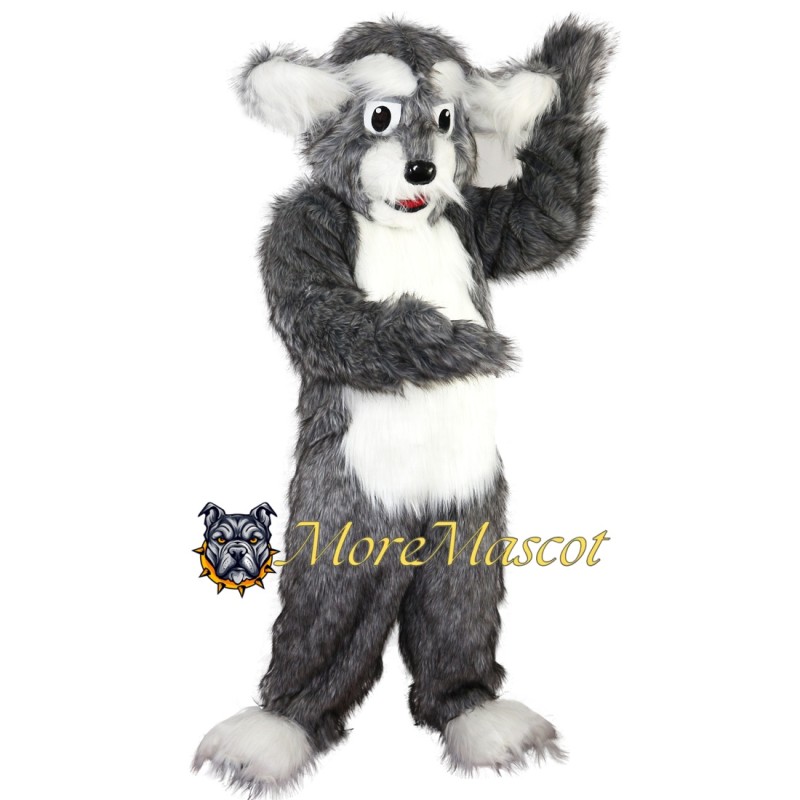 Long Fur Dog Mascot Costume