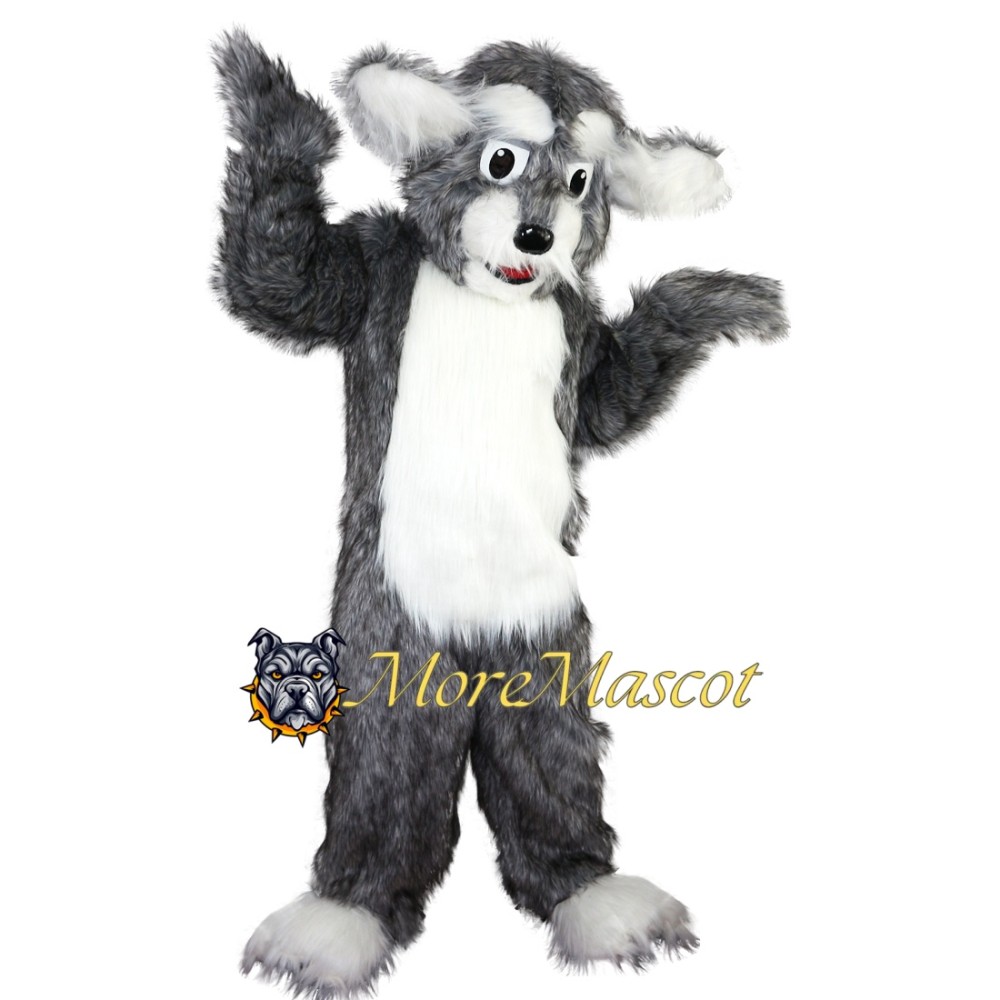 Long Fur Dog Mascot Costume
