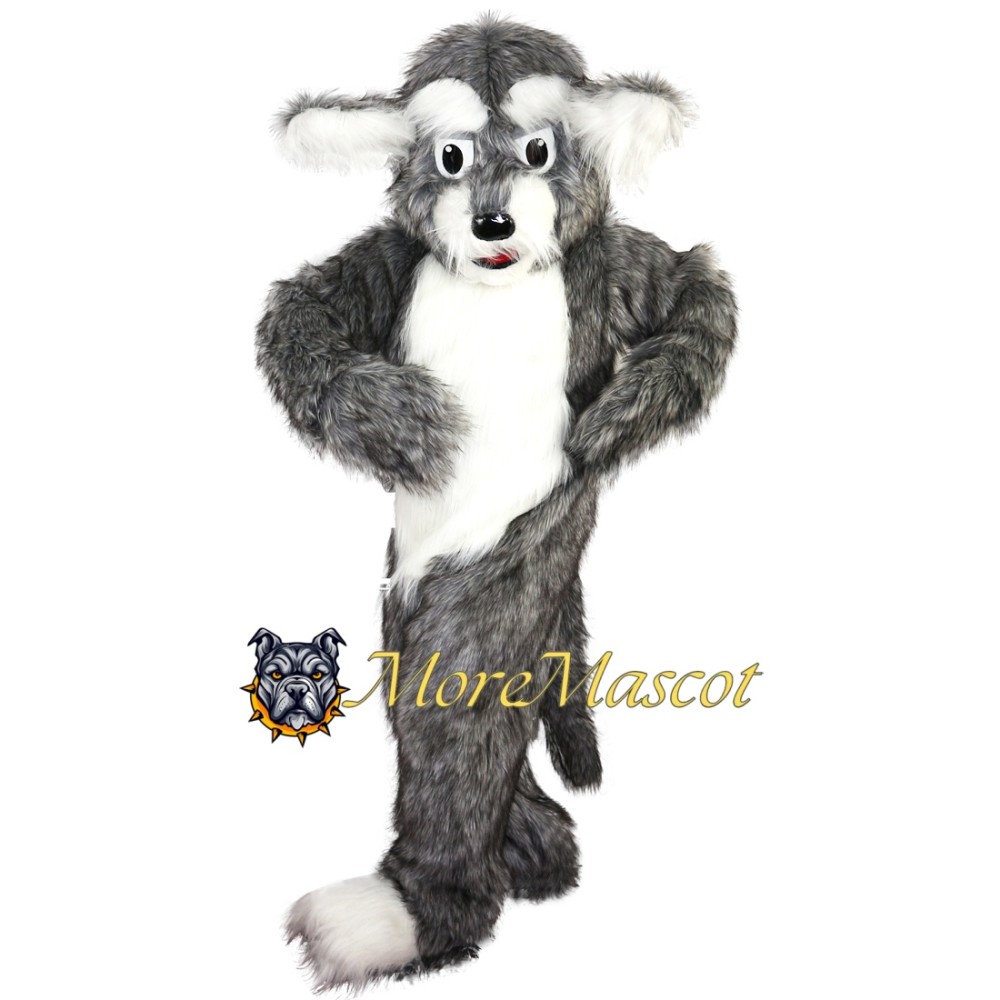 Long Fur Dog Mascot Costume