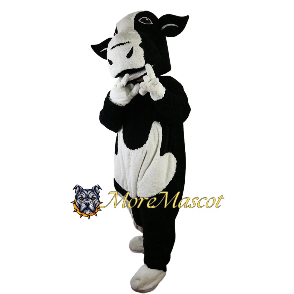 Black Cow Mascot Costume