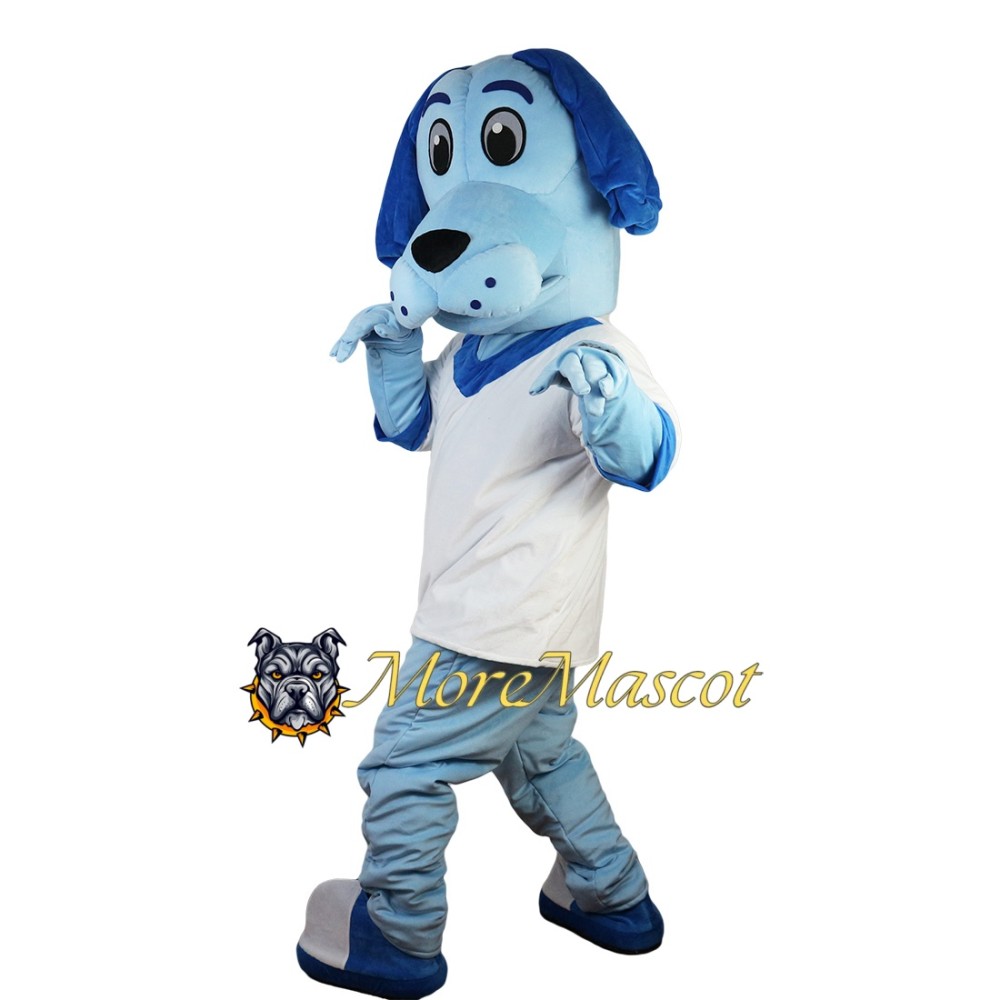 Sport Blue Dog Mascot Costume