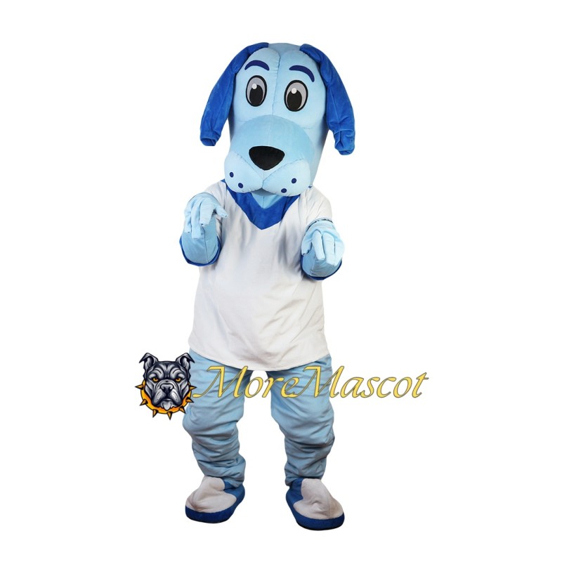 Sport Blue Dog Mascot Costume