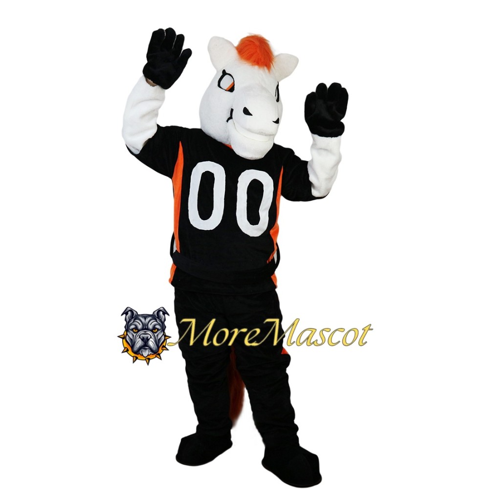 Sport White Horse Mascot Costume