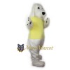 Farry White Dog Mascot Costume