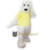 Farry White Dog Mascot Costume