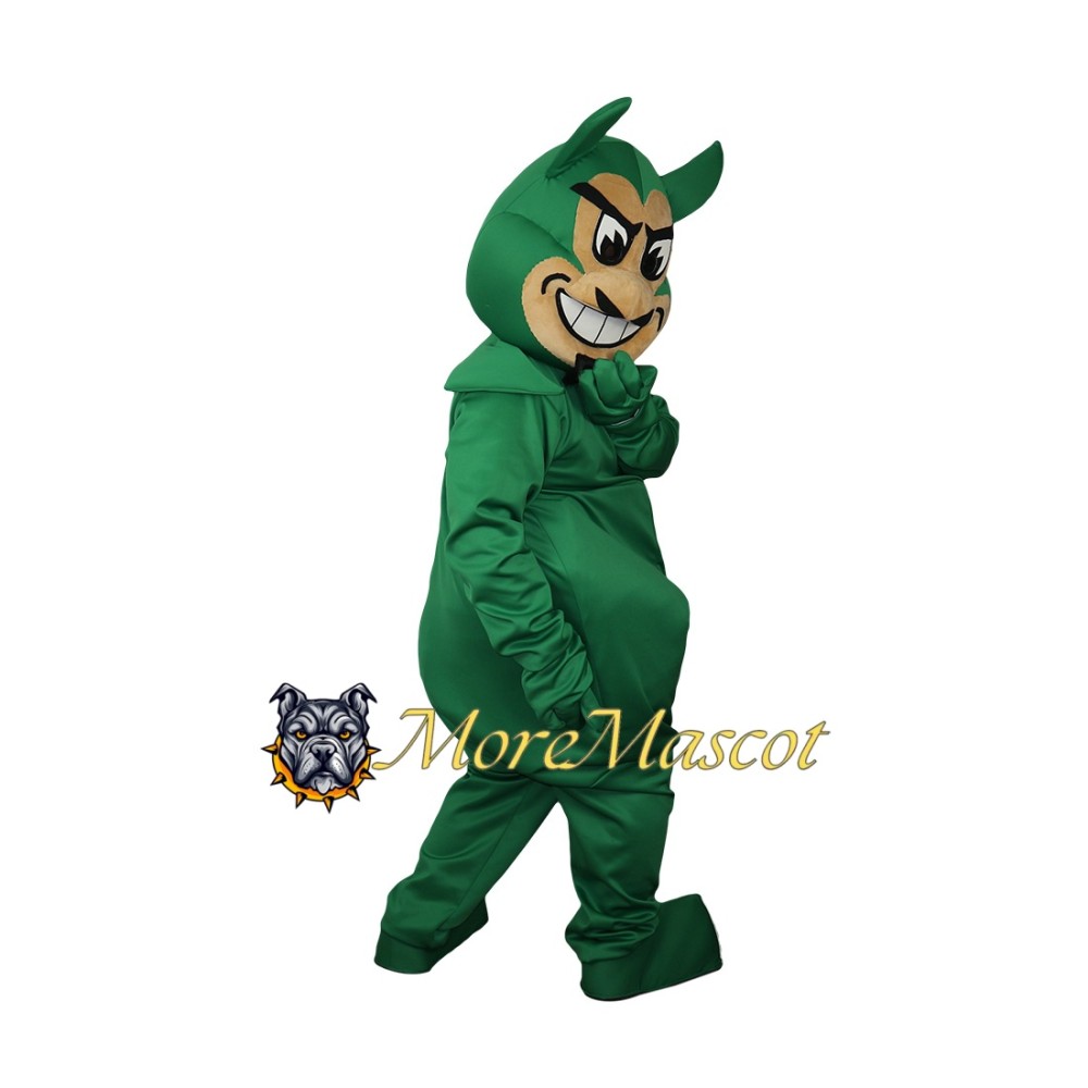 Green Devil Mascot Costume