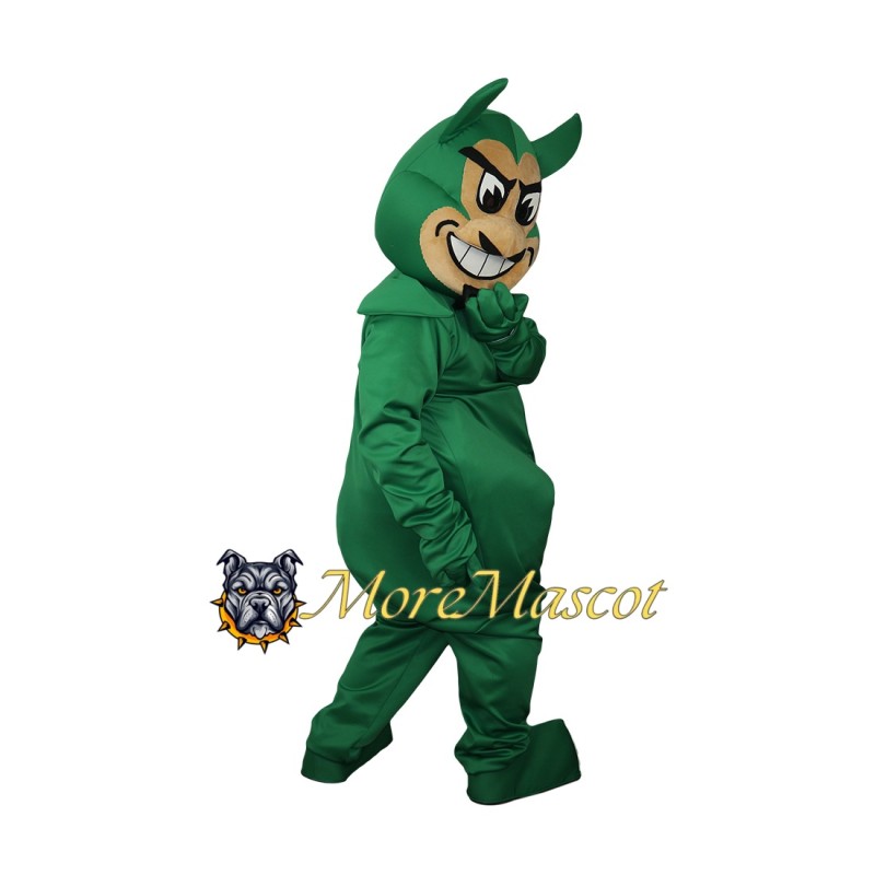 Green Devil Mascot Costume